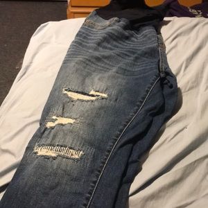 Lange Maternity full panel distressed jeans